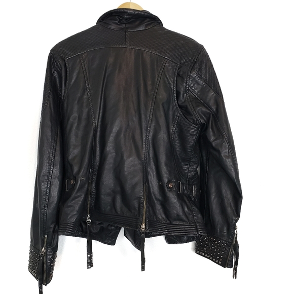 Harley-Davidson Black Leather Jacket with Studded Details - Picture 13 of 15